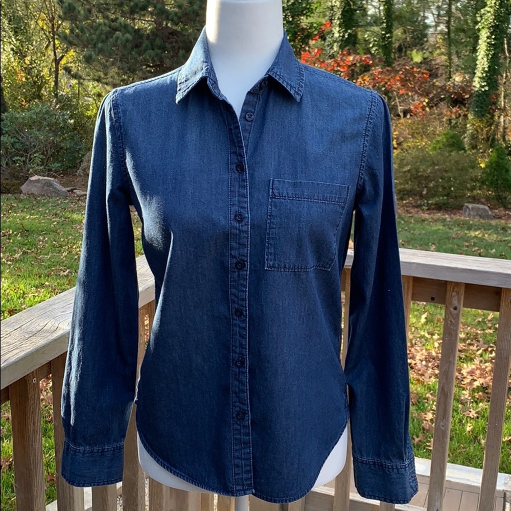 Aeropostale Denim Button Down Sz Small EUC